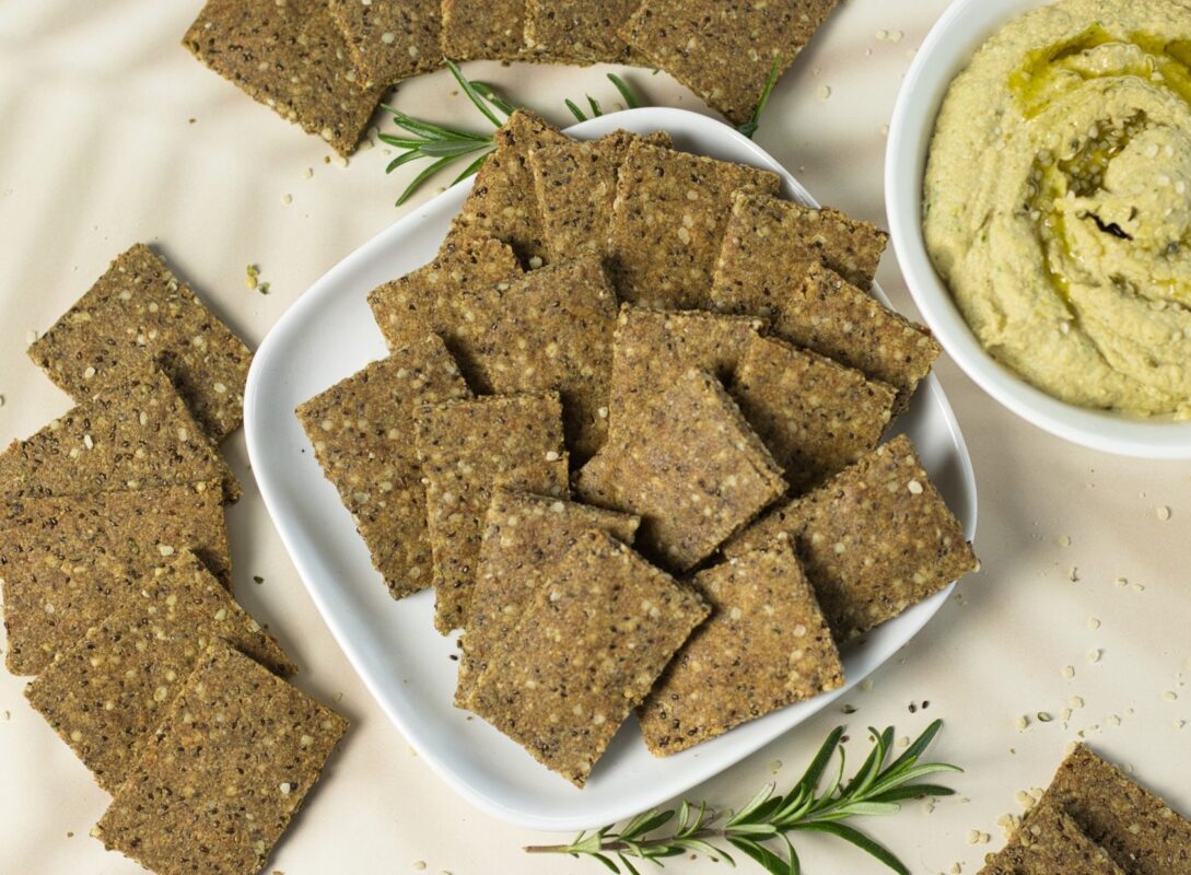 Crunchy, tasty, high protein crackers created with wholesome ingredients.